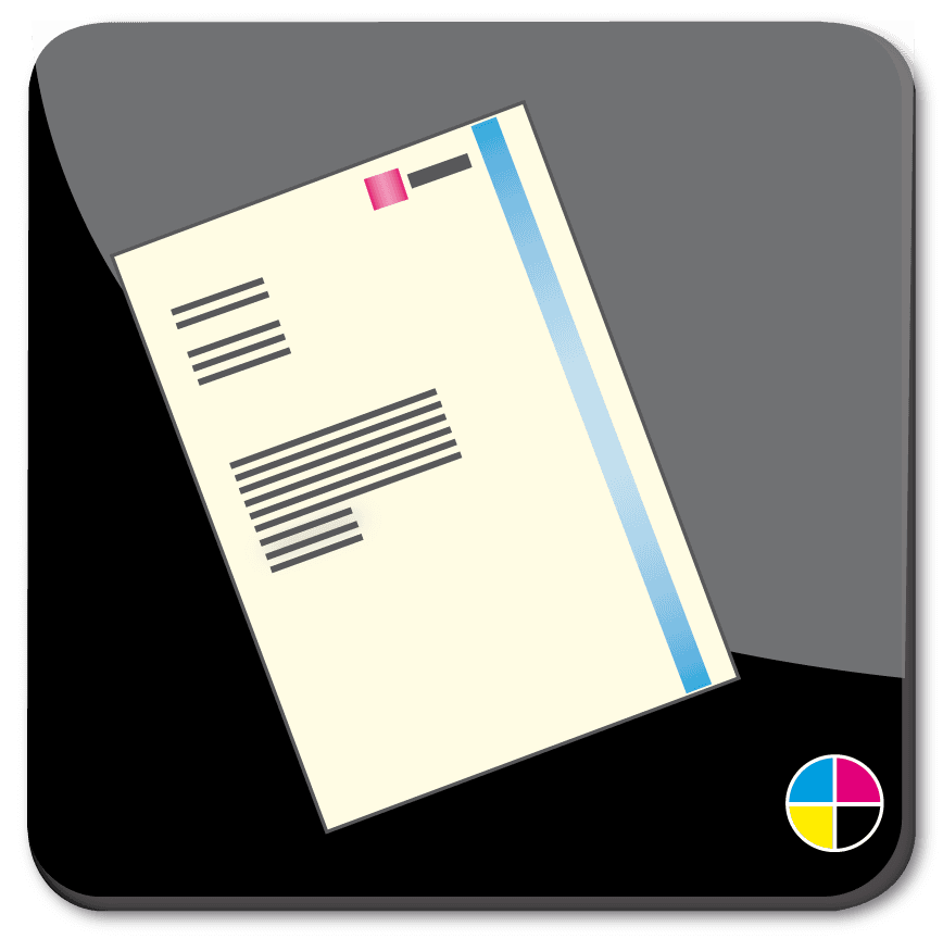 Toon details van Briefpapier creme alleen full-color